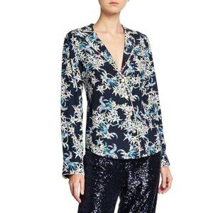 cinq a sept Juliet silk Pajama Blouse - sz Small
